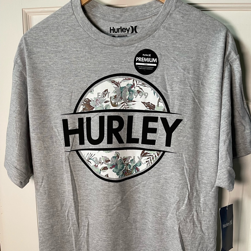 Hurley Graphic Tee - Silver XL